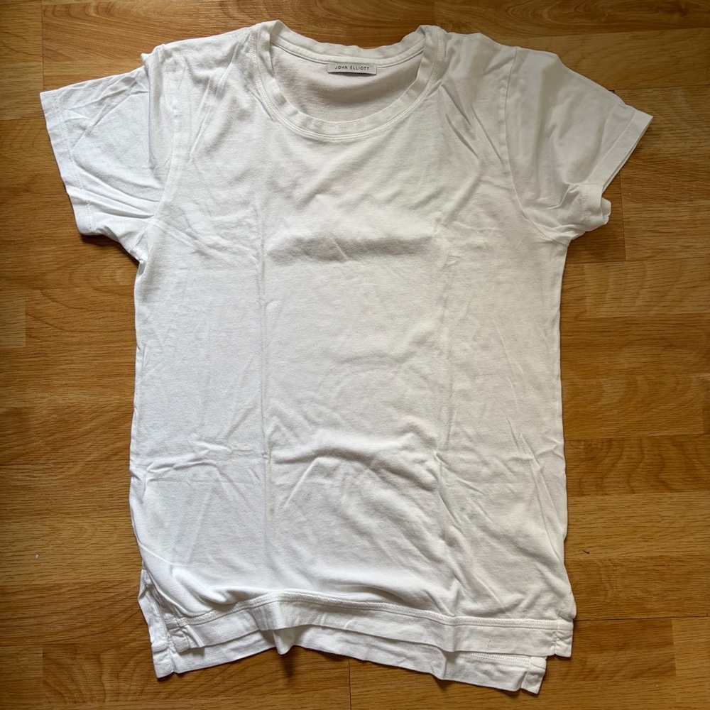 John Elliott Mercer White Tee | size 2/M